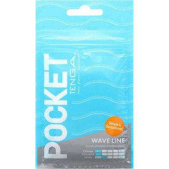Мастурбатор одноразовый TENGA POCKET WAVE LINE